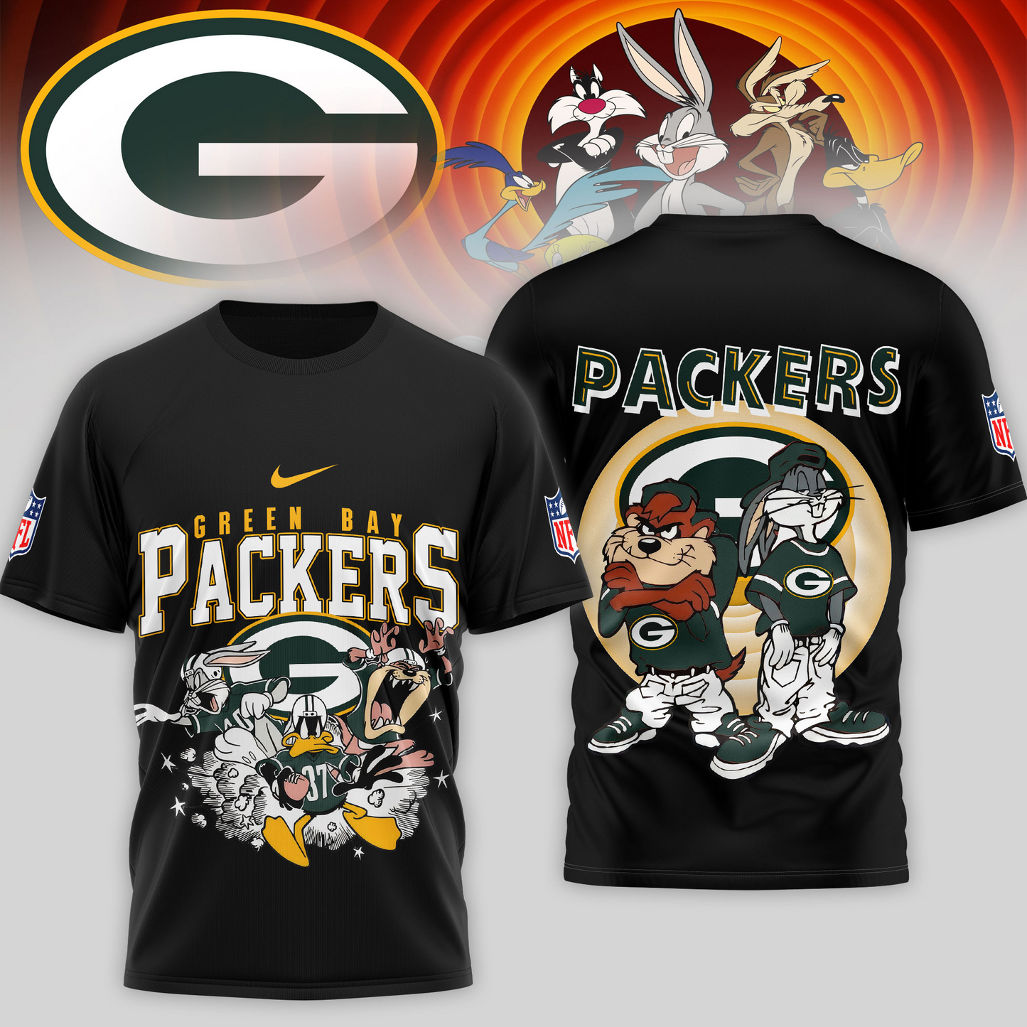 Premium NFL GB x LNTS T-shirt V1 NMD TTV