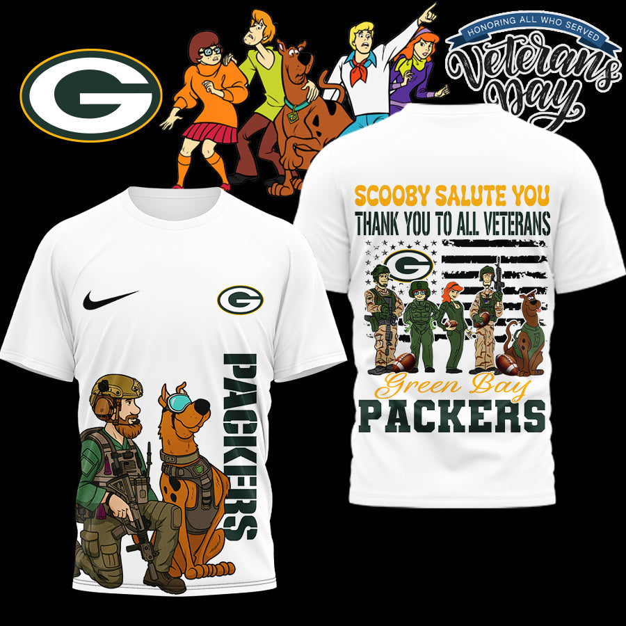 Premium NFL GB x SCO Salute Veterans T-shirt V15 NMD NHM