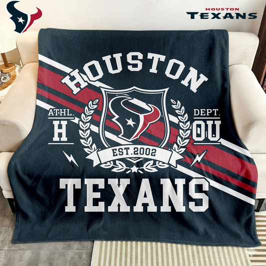 Premium NFL HOU Legacy Fleece Blanket V3 NMD TTV