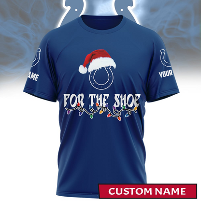 Premium NFL IND Merry Christmas T-shirt V1 NMD TTV