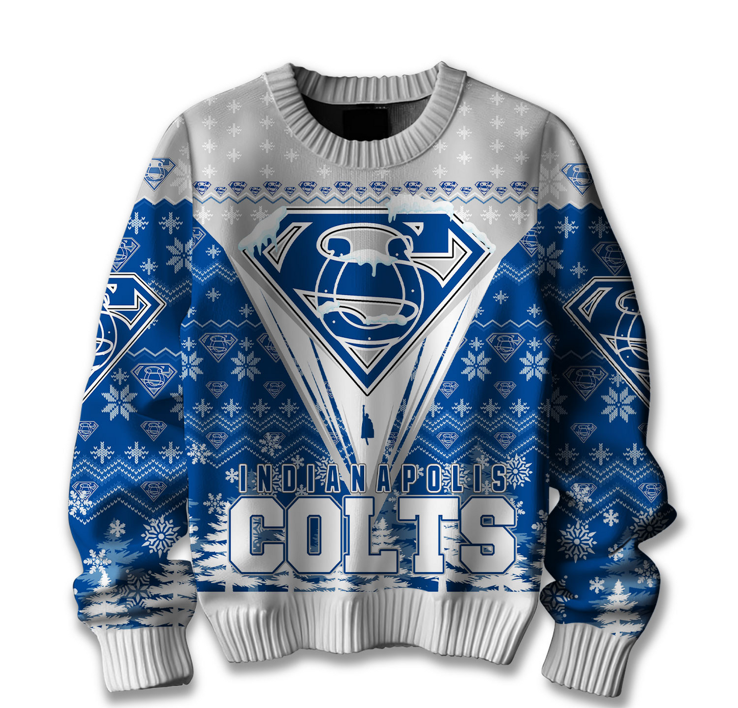 Premium NFL IND Merry Super Christmas Sweater V1 NMD TTV