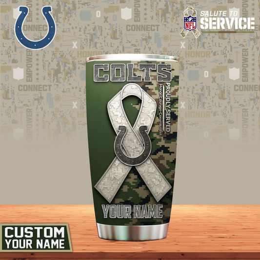 Premium NFL IND Proudly Served Tumbler V1 NMD TTV