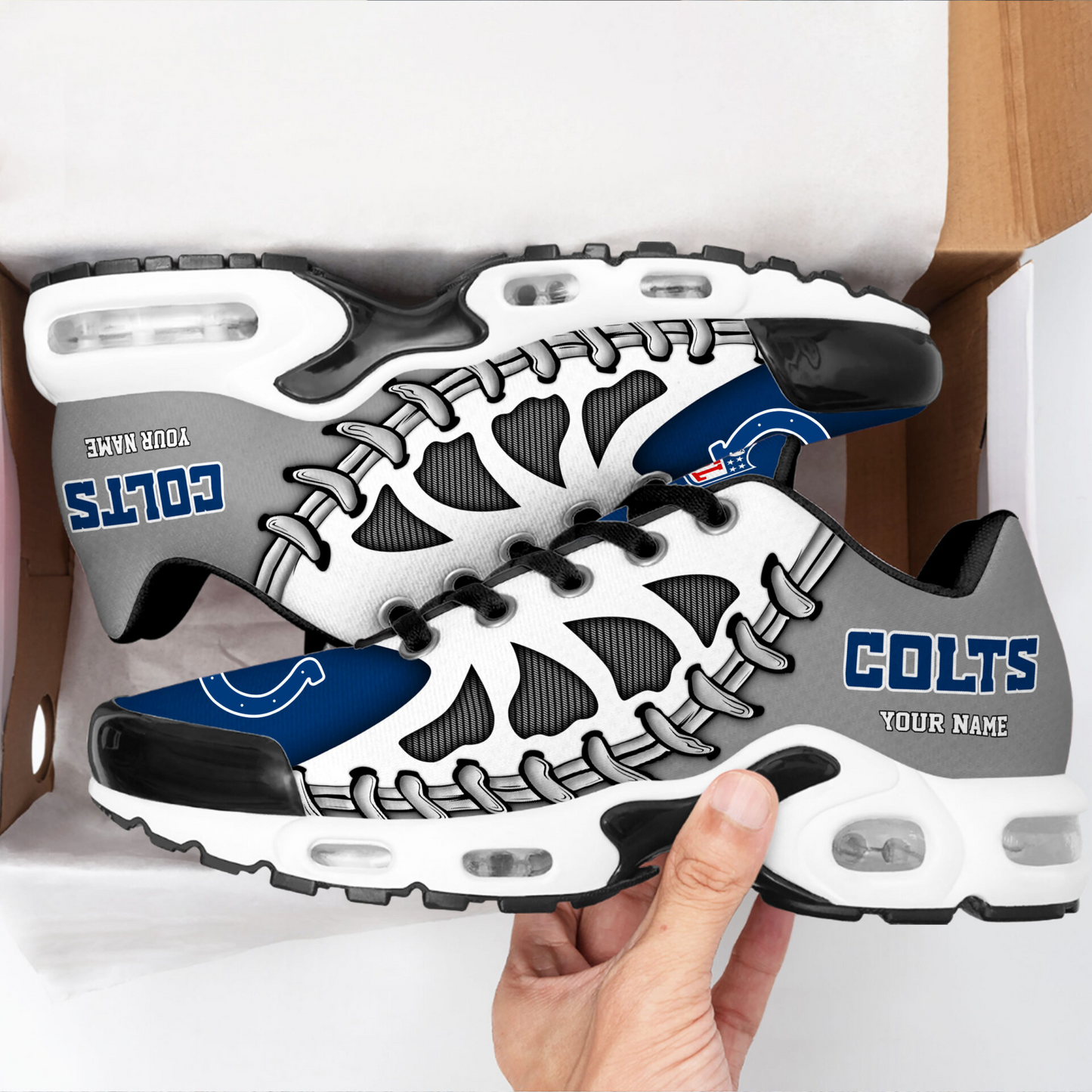 Premium NFL IND Spine Rush Air Max Sneaker V4 NMD  TTV