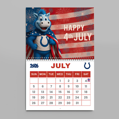 Premium NFL IND Wall Calendar 2026 V1 NMD TTV