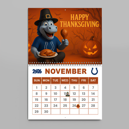 Premium NFL IND Wall Calendar 2026 V1 NMD TTV