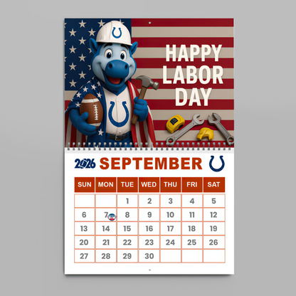 Premium NFL IND Wall Calendar 2026 V1 NMD TTV