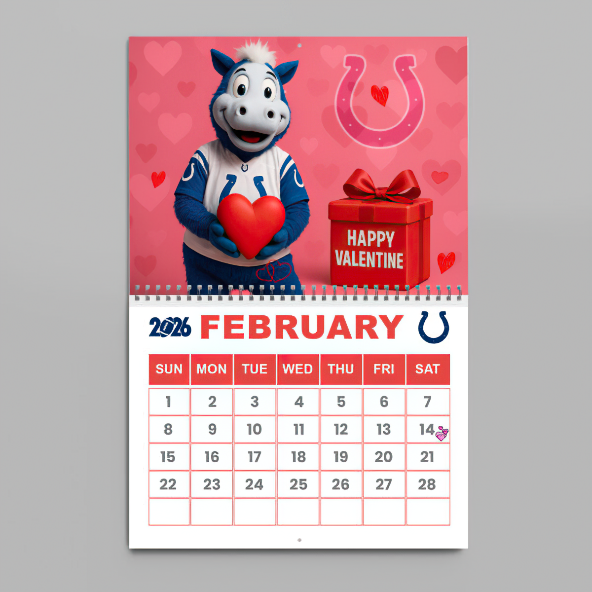 Premium NFL IND Wall Calendar 2026 V1 NMD TTV