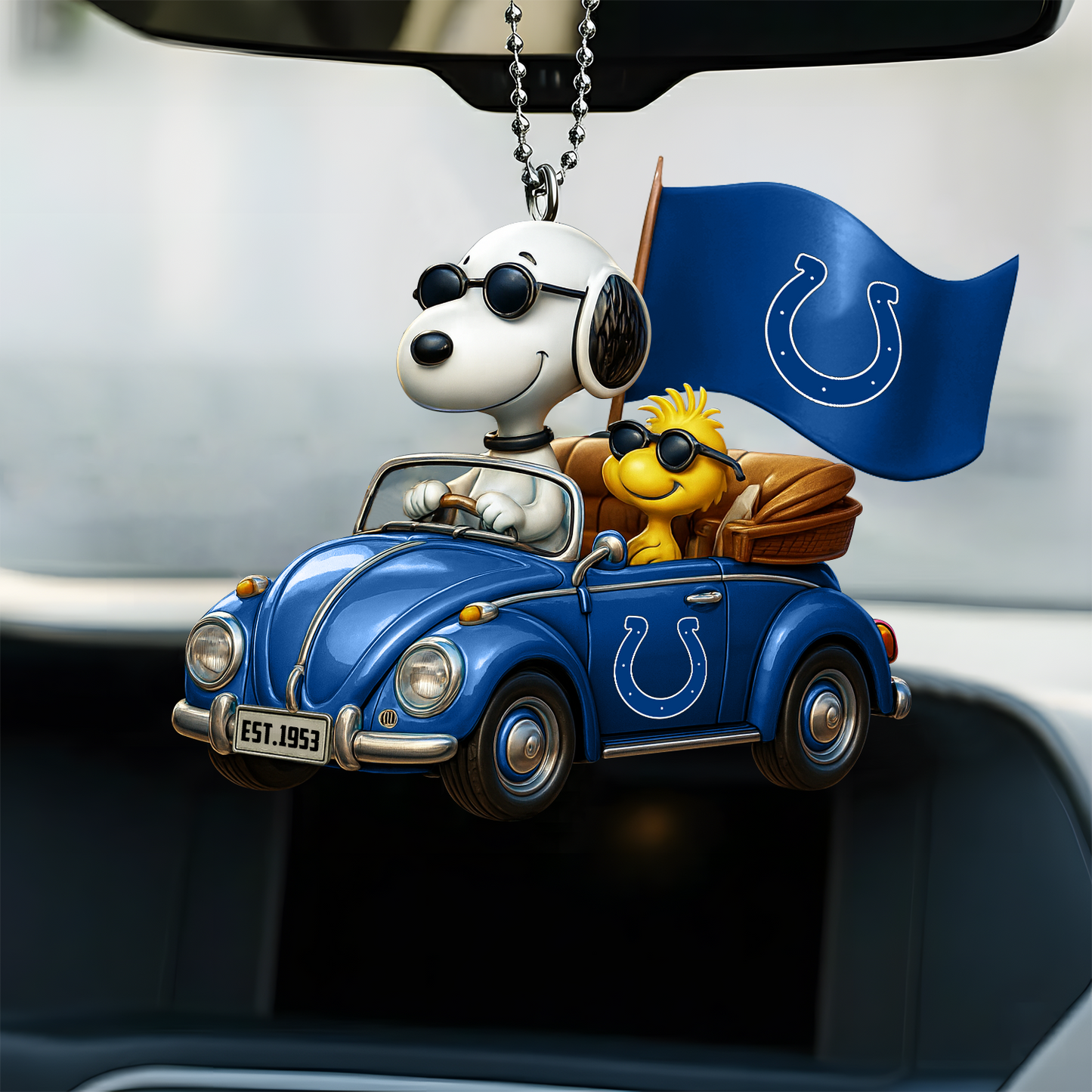 Premium NFL IND x SNP Car Ornament DatND DVT