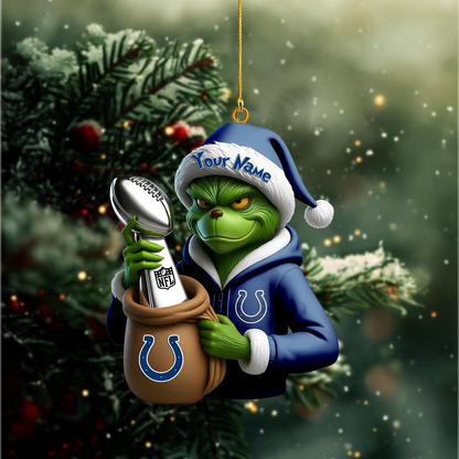 Premium NFL IND x The Grinch Christmas Ornament V1 NMD TTV