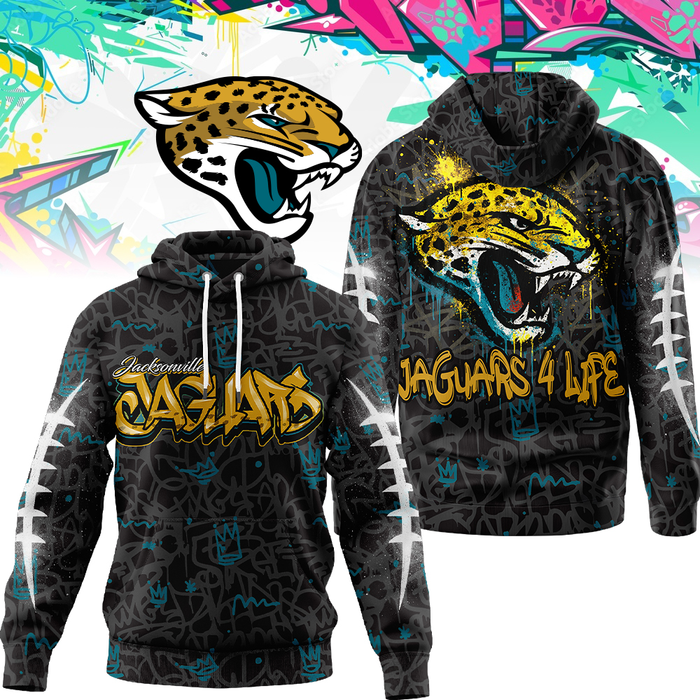 Premium NFL JAC Special Graffiti Hoodie V2 NMD  TTV