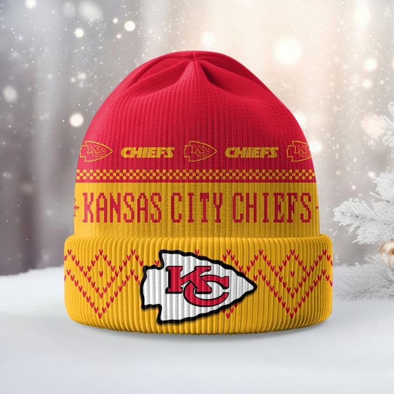 Premium NFL KC Beanie Hat V1 NMD TTV