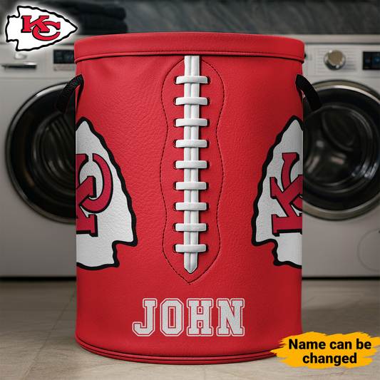 Premium NFL KC Clothes Hamper HI V1 NMD TTV