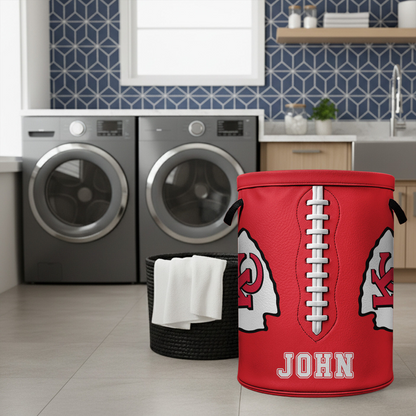 Premium NFL KC Clothes Hamper HI V1 NMD TTV