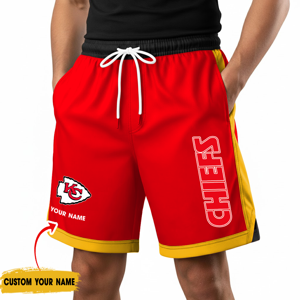 Premium NFL KC Color-Block Training Shorts Pants V1 NMD TTV