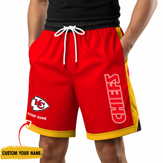 Premium NFL KC Color-Block Training Shorts Pants V1 NMD TTV