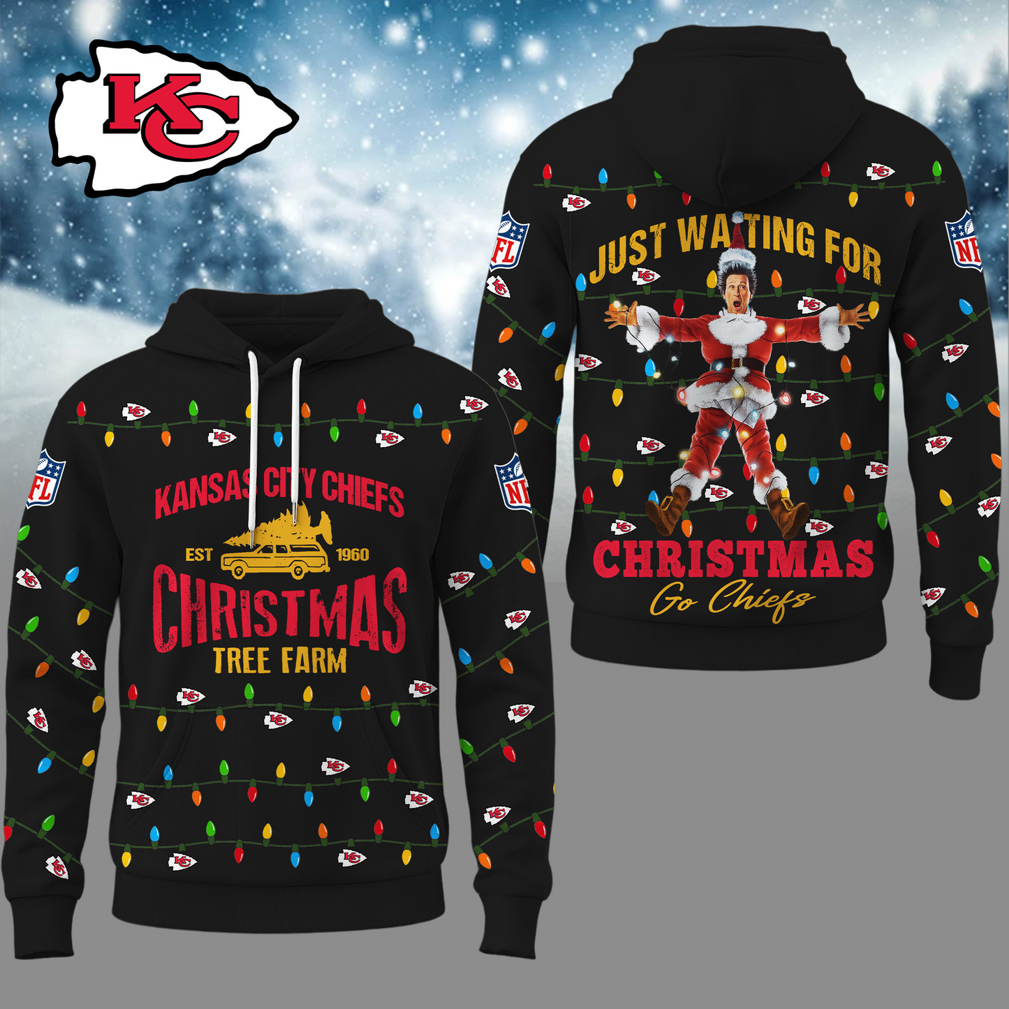 Premium NFL KC Griswold Christmas Hoodie V1 NMD TTV