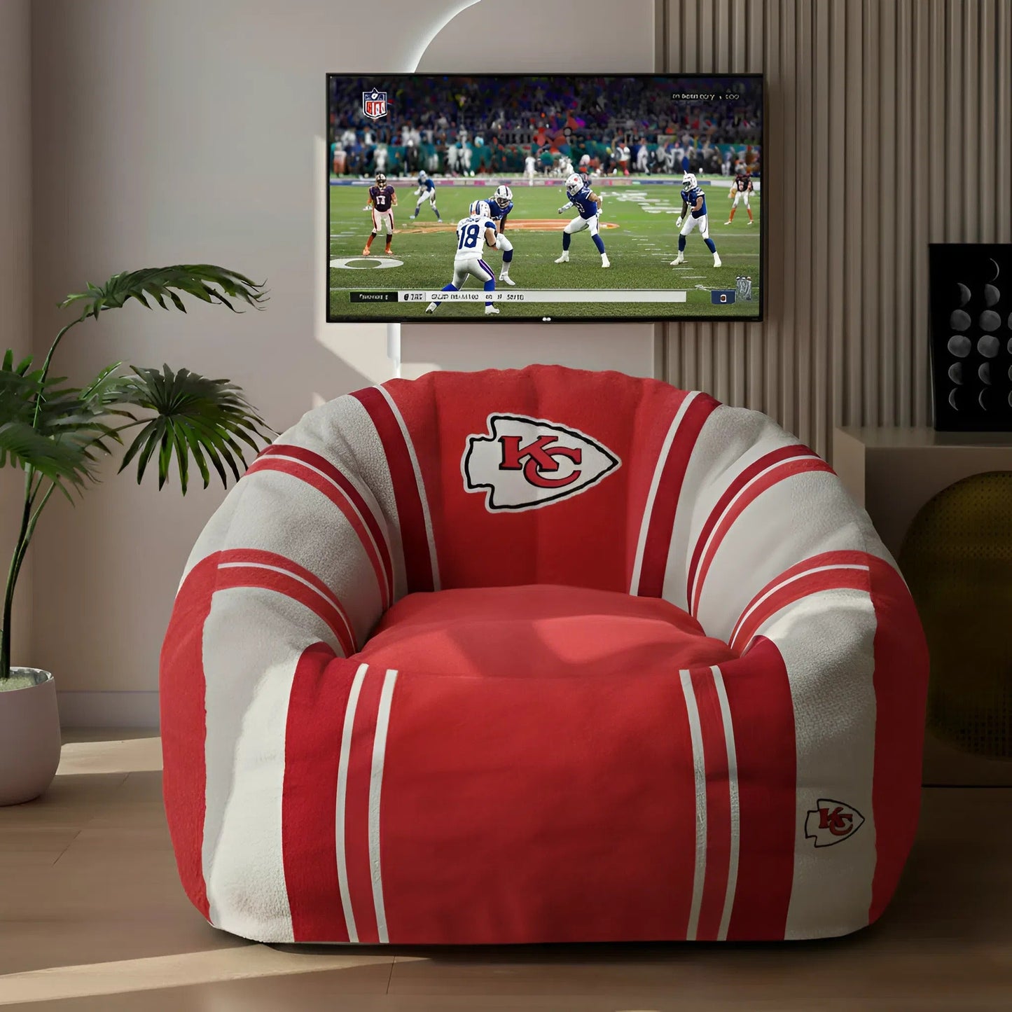 Premium NFL KC Lazy Sofa Chair V1 NMD NHM
