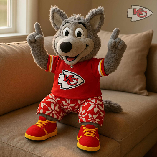 Premium NFL KC Mascot Plush Pillow V1 NMD TTV