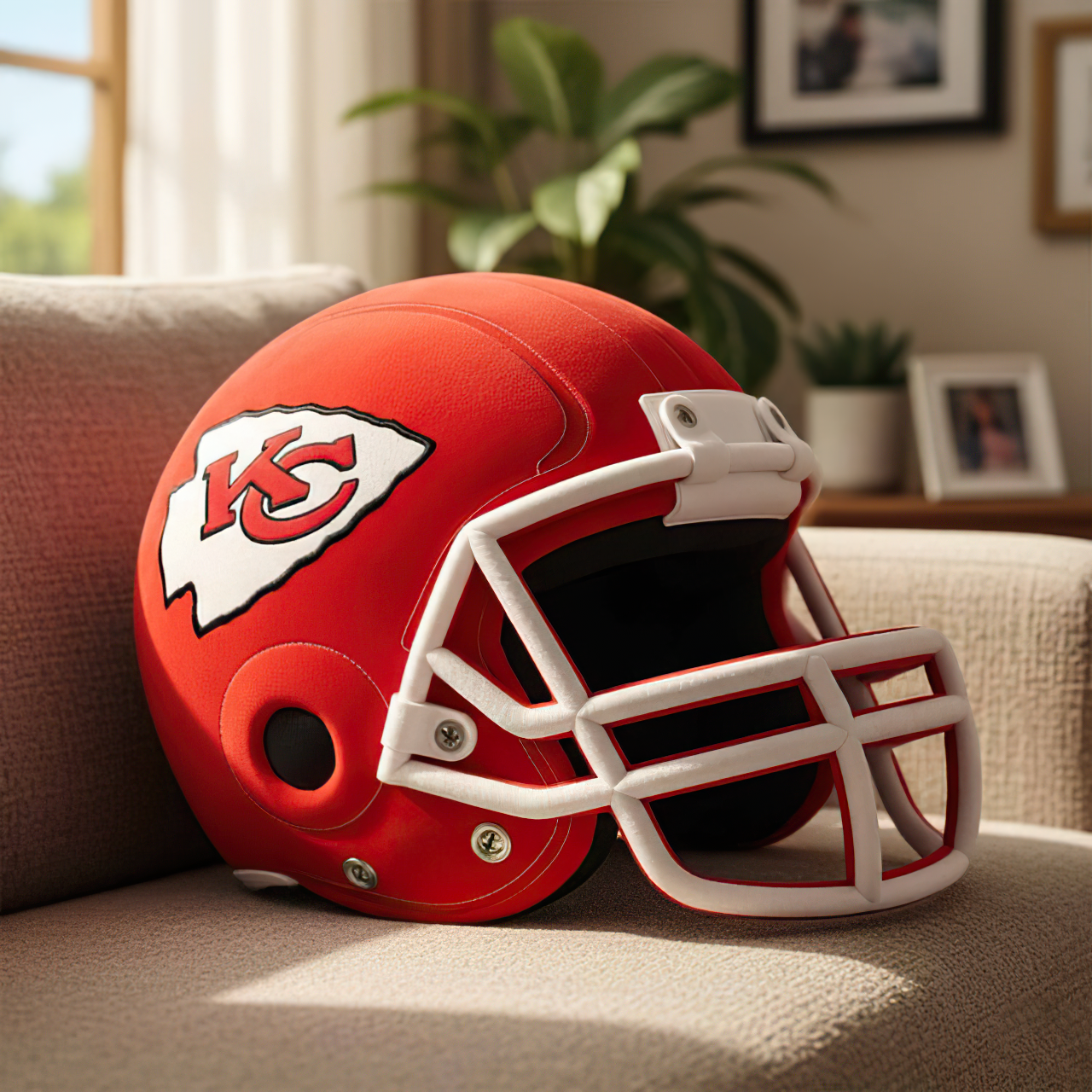 Premium NFL KC Plush Pillow V1 NMD TTV
