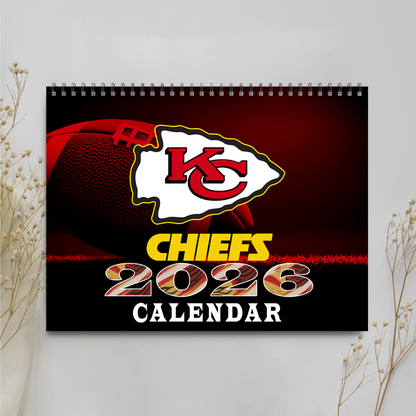 Premium NFL KC Wall Calendar 2026 V1 NMD TTV