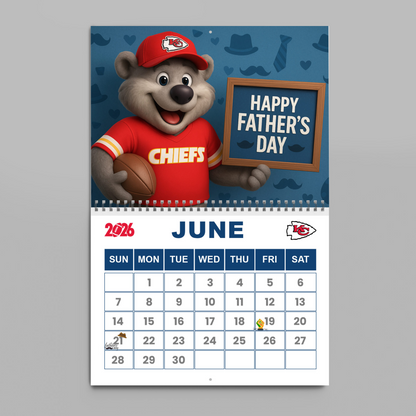 Premium NFL KC Wall Calendar 2026 V1 NMD TTV
