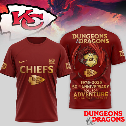 Premium NFL KC x Dungeons And Dragons 50th Anniversary Shirt V15 NMD TTV