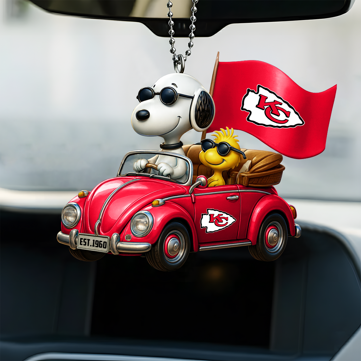 Premium NFL KC x SNP Car Ornament DatND DVT