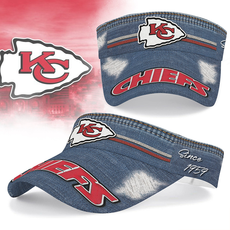 Premium NFL KCC Denim Sun Visor Cap V2 NMD  DDT TTV