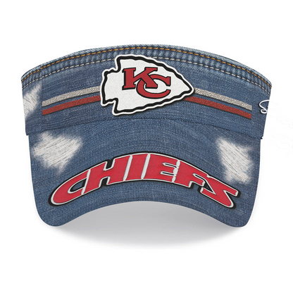 Premium NFL KCC Denim Sun Visor Cap V2 NMD  DDT TTV