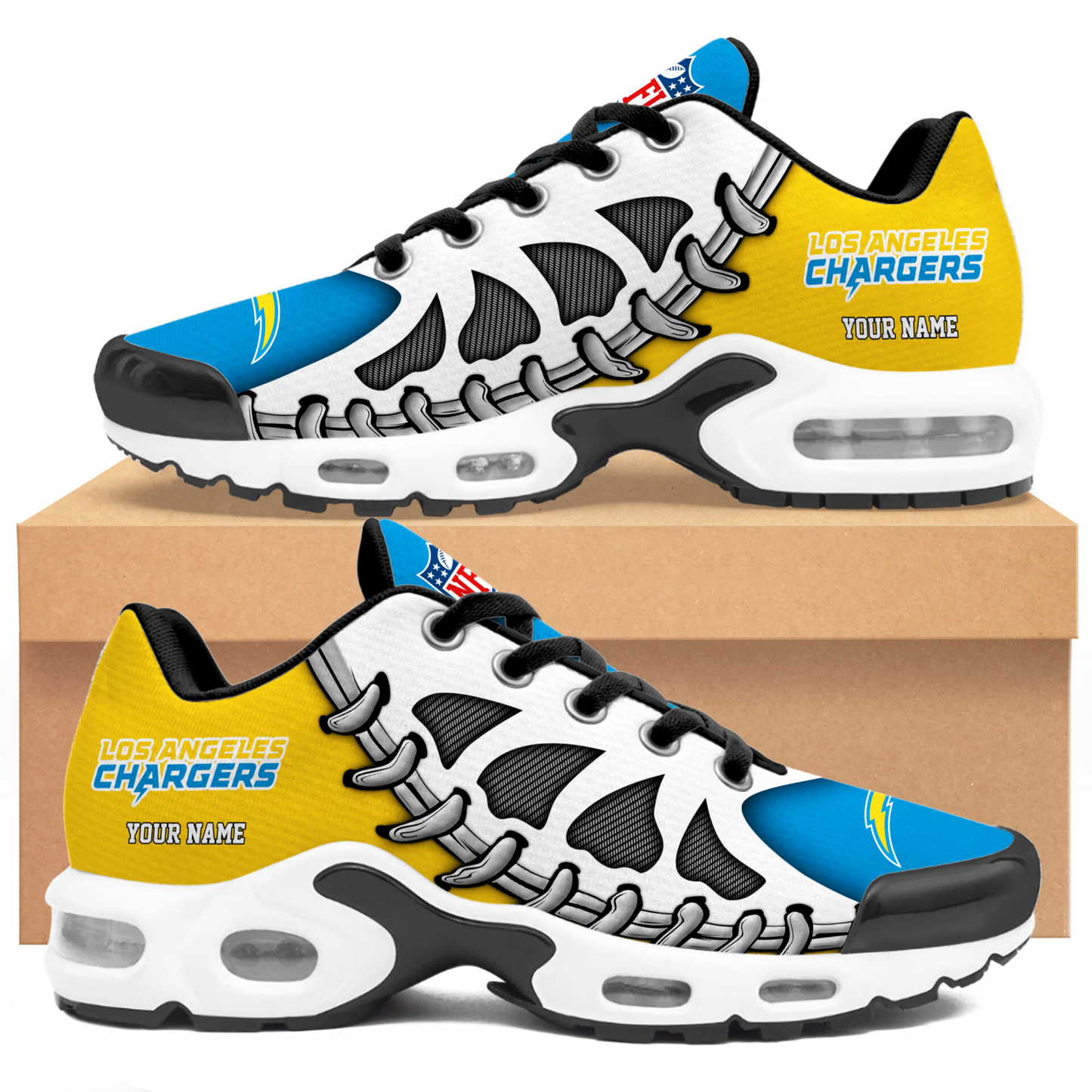 Premium NFL LAC Spine Rush Air Max Sneaker V4 NMD  TTV