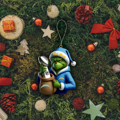 Premium NFL LAC x The Grinch Christmas Ornament V1 NMD TTV