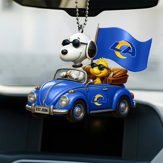 Premium NFL LAR x SNP Car Ornament DatND DVT