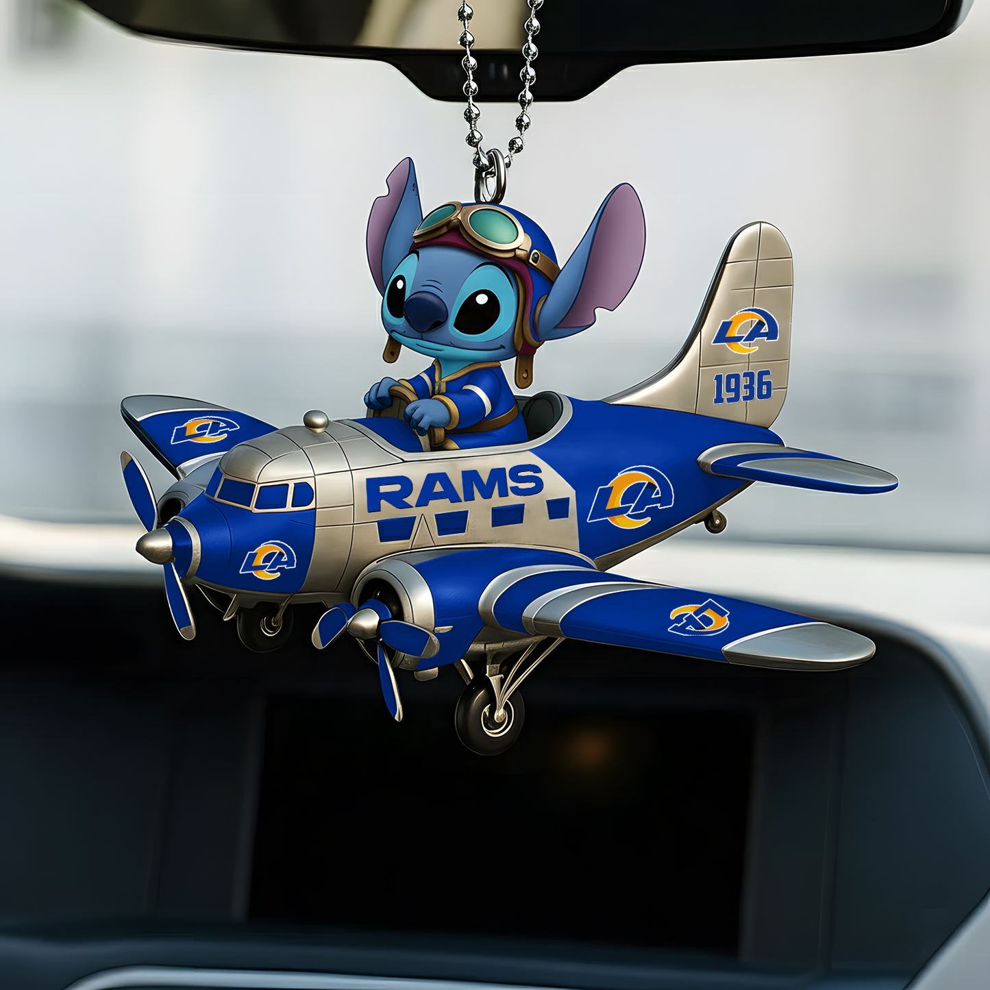 Premium NFL LAR x ST Car Ornament V1 DatND DVT