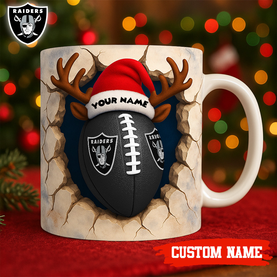 Premium NFL LV Christmas Football Ceramic Mug V2 NMD TTV