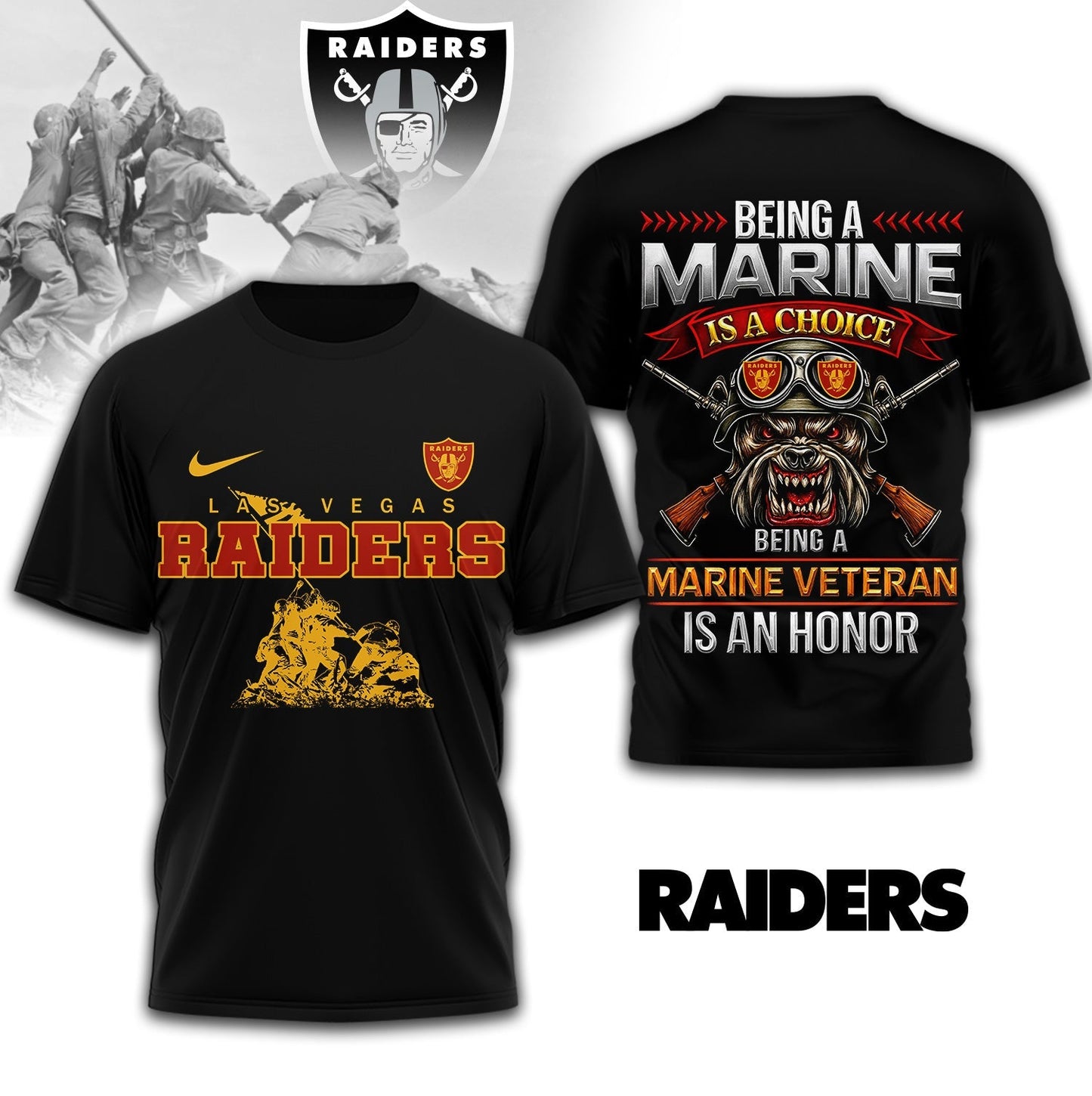 Premium NFL LV Marine Veteran Shirt V2 NMD NHM