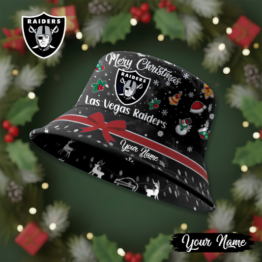 Premium NFL LV Merry Christmas Bucket Hat V1 NMD TTV