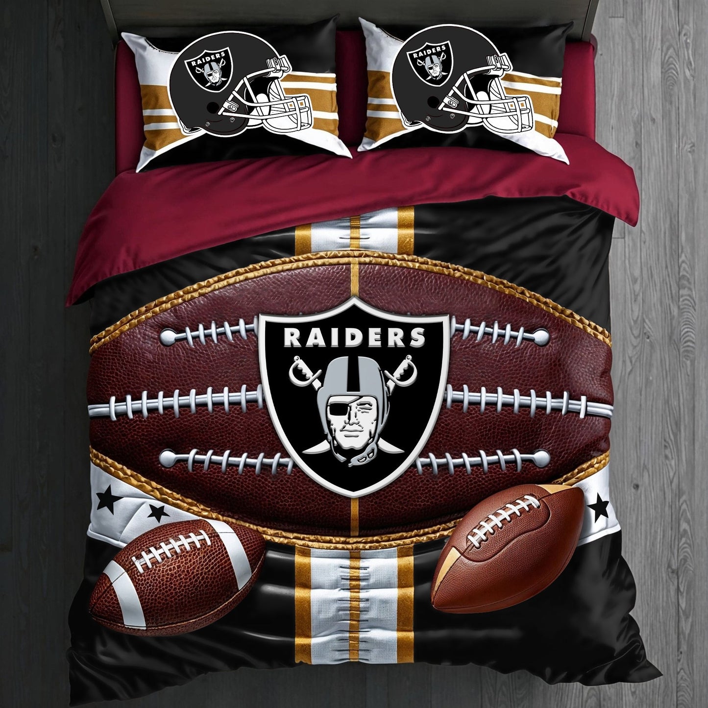 Premium NFL LV Piece Bedding Set V1 NMD NHM