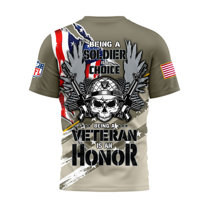 Premium NFL LV Proud U.S. Veteran T-shirt V1 NMD TTV