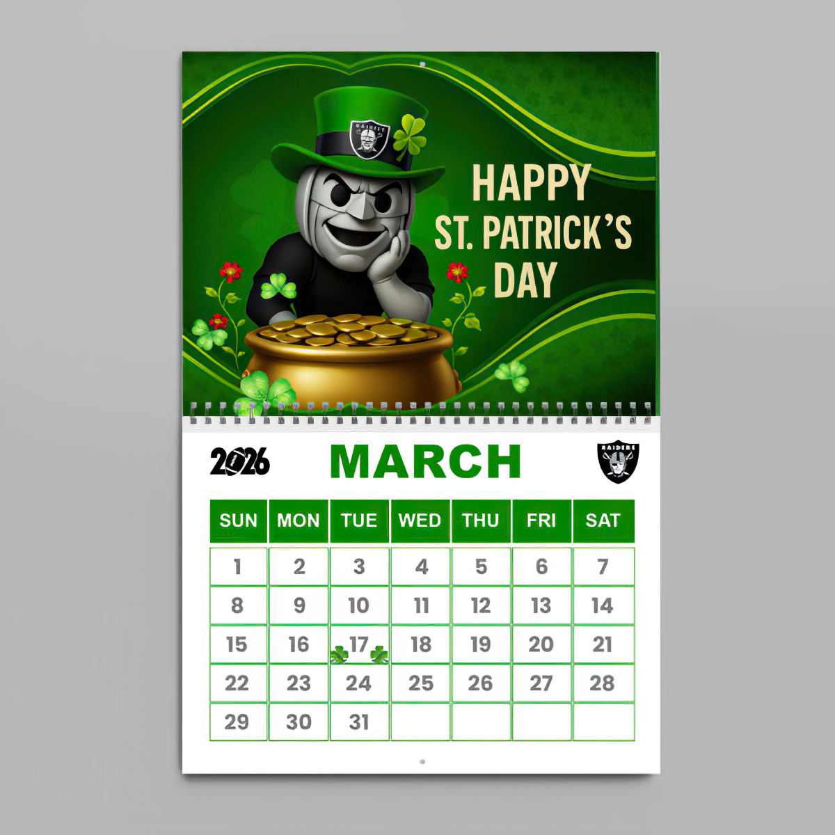 Premium NFL LV Wall Calendar 2026 V1 NMD TTV