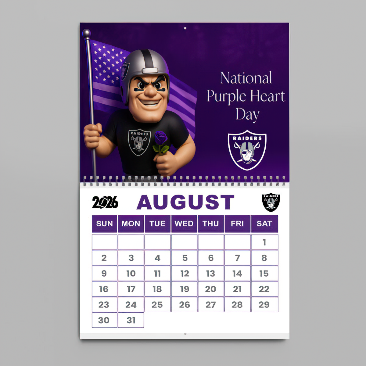 Premium NFL LV Wall Calendar 2026 V1 NMD TTV