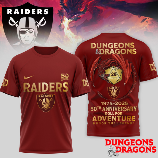 Premium NFL LV x Dungeons And Dragons 50th Anniversary Shirt V15 NMD TTV