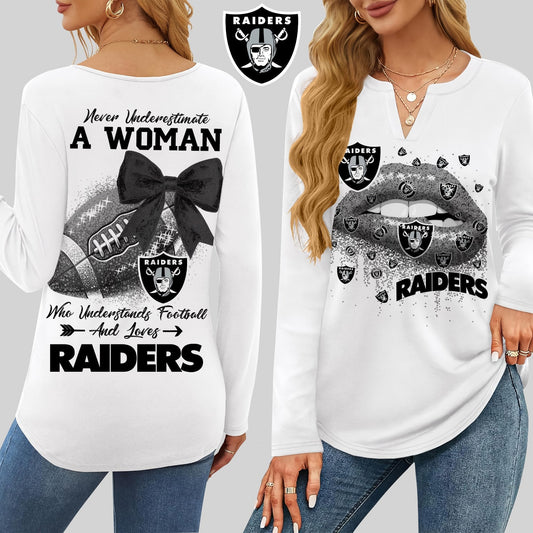 Premium NFL LVR X V-neck Long Sleeve Shirt NDT NHM