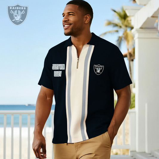 Premium NFL LVR Zip Polo Shirt V1 NMD TTV