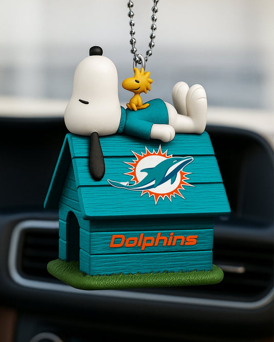 Premium NFL MIA x Snoopy Car Ornament V2 NMD NHM