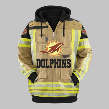 Premium NFL MIA Firefighter Zip Hoodie V1 NMD TTV