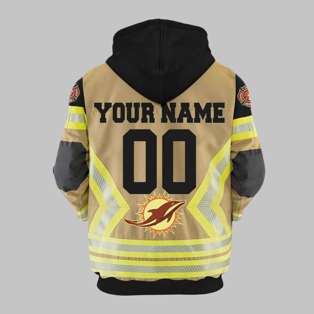 Premium NFL MIA Firefighter Zip Hoodie V1 NMD TTV