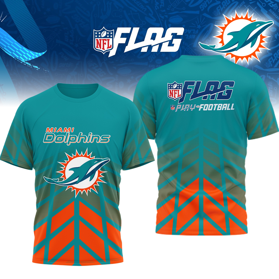 Premium NFL MIA Flag Football T-shirt V1 NMD TTV