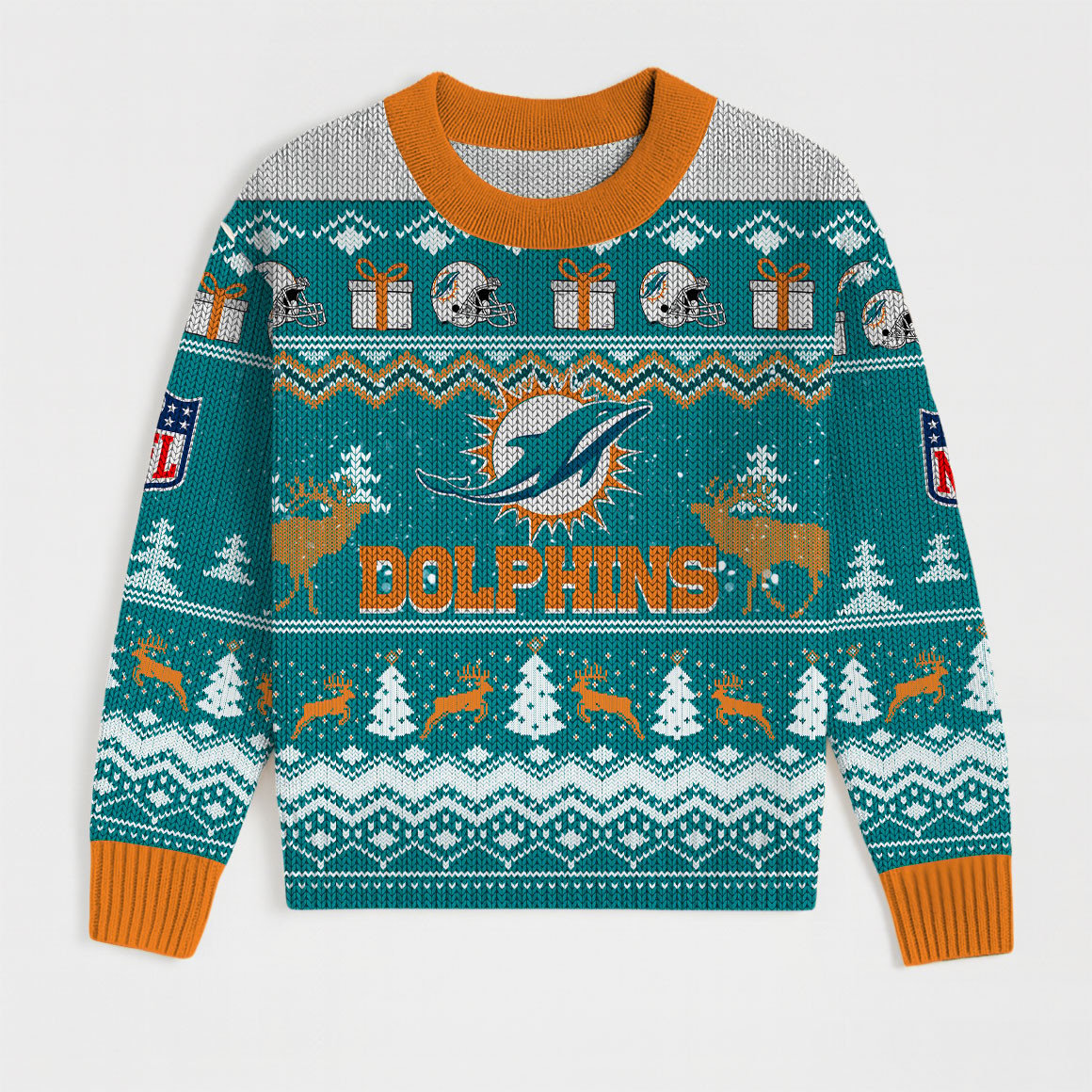 Premium NFL MIA Holiday Sweatshirt & Shorts Set V1 NMD TTV