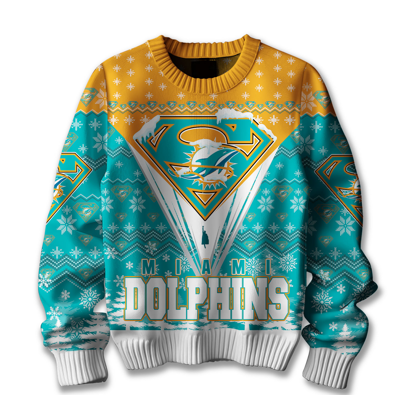 Premium NFL MIA Merry Super Christmas Sweater V1 NMD TTV