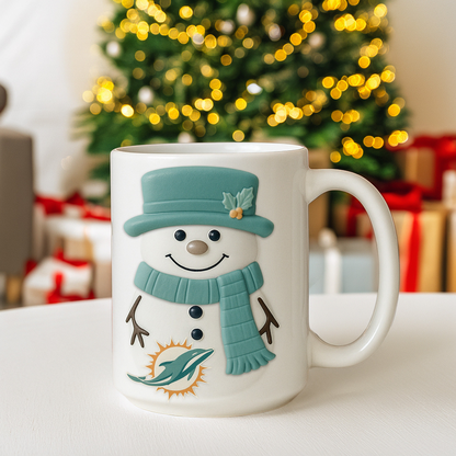 Premium NFL MIA Santa Ceramic Mug V1 NMD TTV